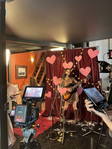 It's Lara! Filming music video for "Unlike You" at Airlock Studios. March 2025