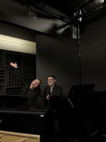 With MD, Jacob Bradford, Queensland Academy of Excellence in Musical Theatre, Griffith University. May 2025